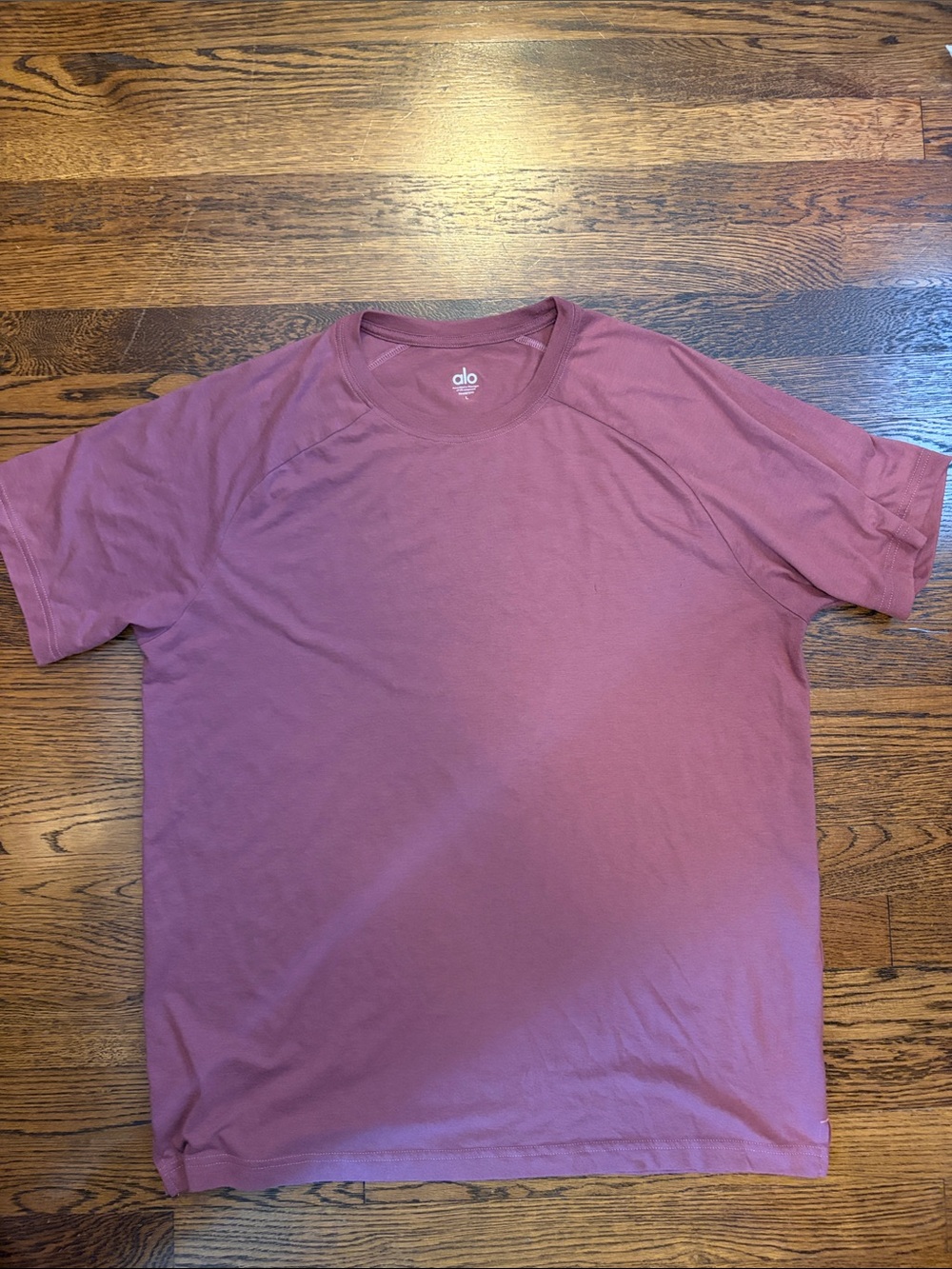 ALO Yoga Men’s Short Sleeve Crew Tee in Mauve